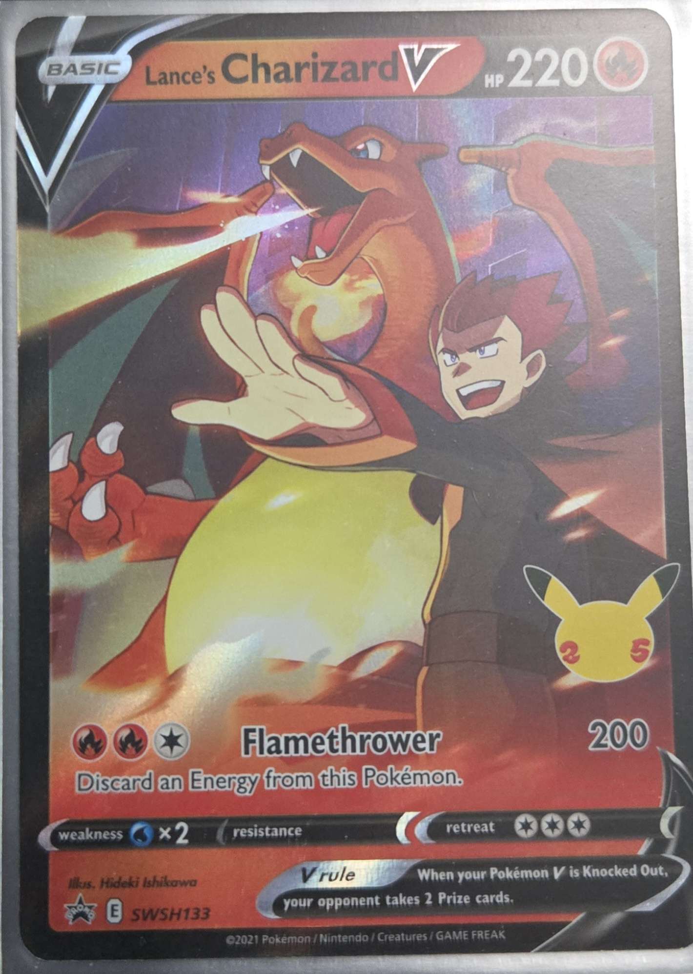 Lance's Charizard V - 25th
