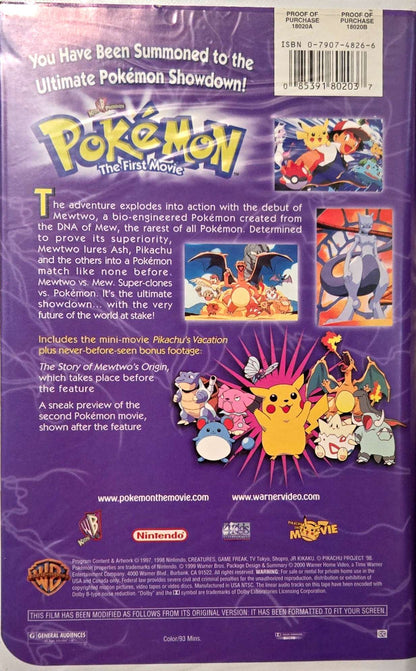 Pokémon: The First Movie - VHS