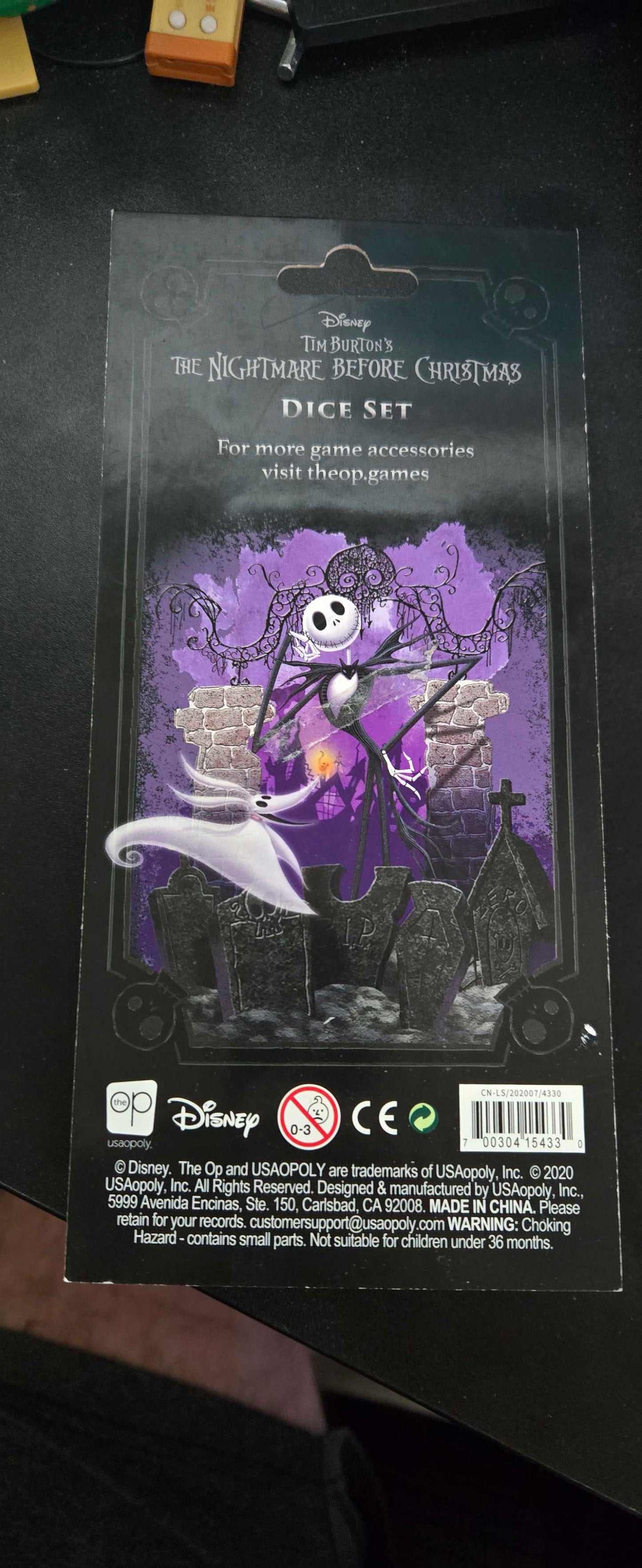 Nightmare Before Christmas Dice