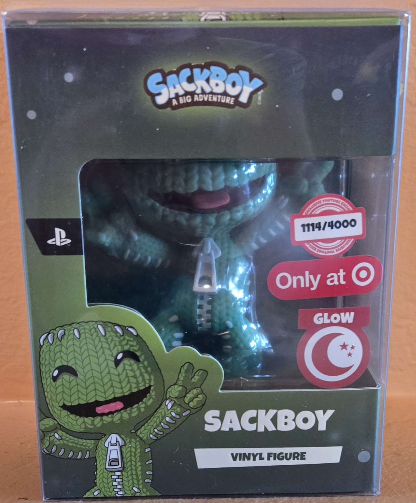 Youtooz PlayStation Sackboy Glow In The Dark Target Vinyl 1114/4000